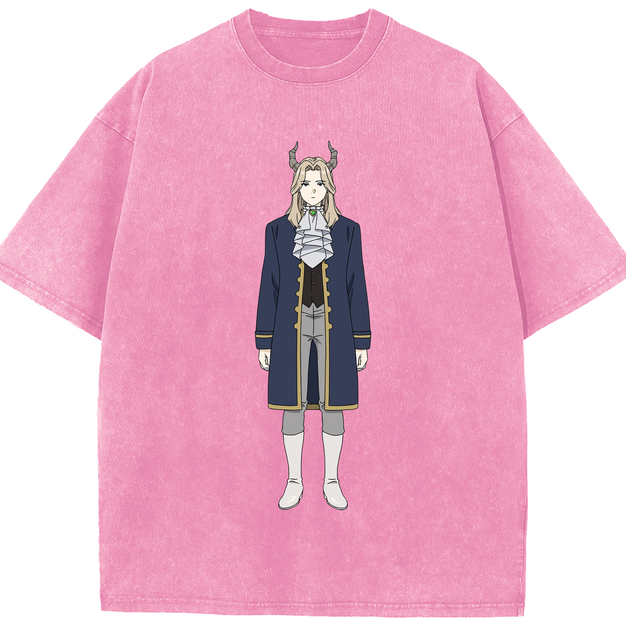 （画像用） 葬送のフリーレン Frieren 綿100% ヴィンテージ風 半袖Tシャツ（フロントプリント）